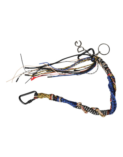 Dolce &amp; Gabbana Multicolor Braided Rope Logo Bag Shoulder Strap