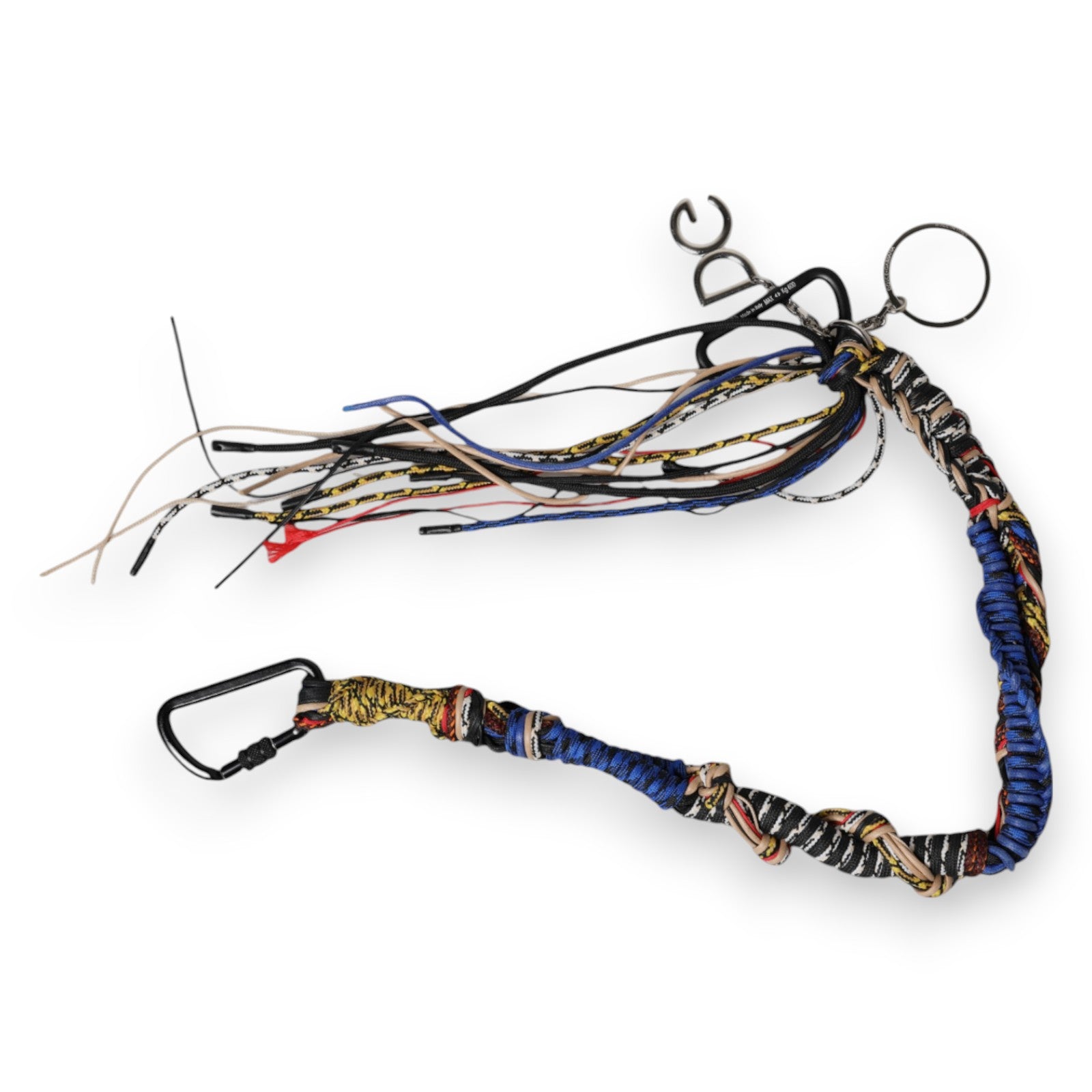 Dolce &amp; Gabbana Multicolor Braided Rope Logo Bag Shoulder Strap