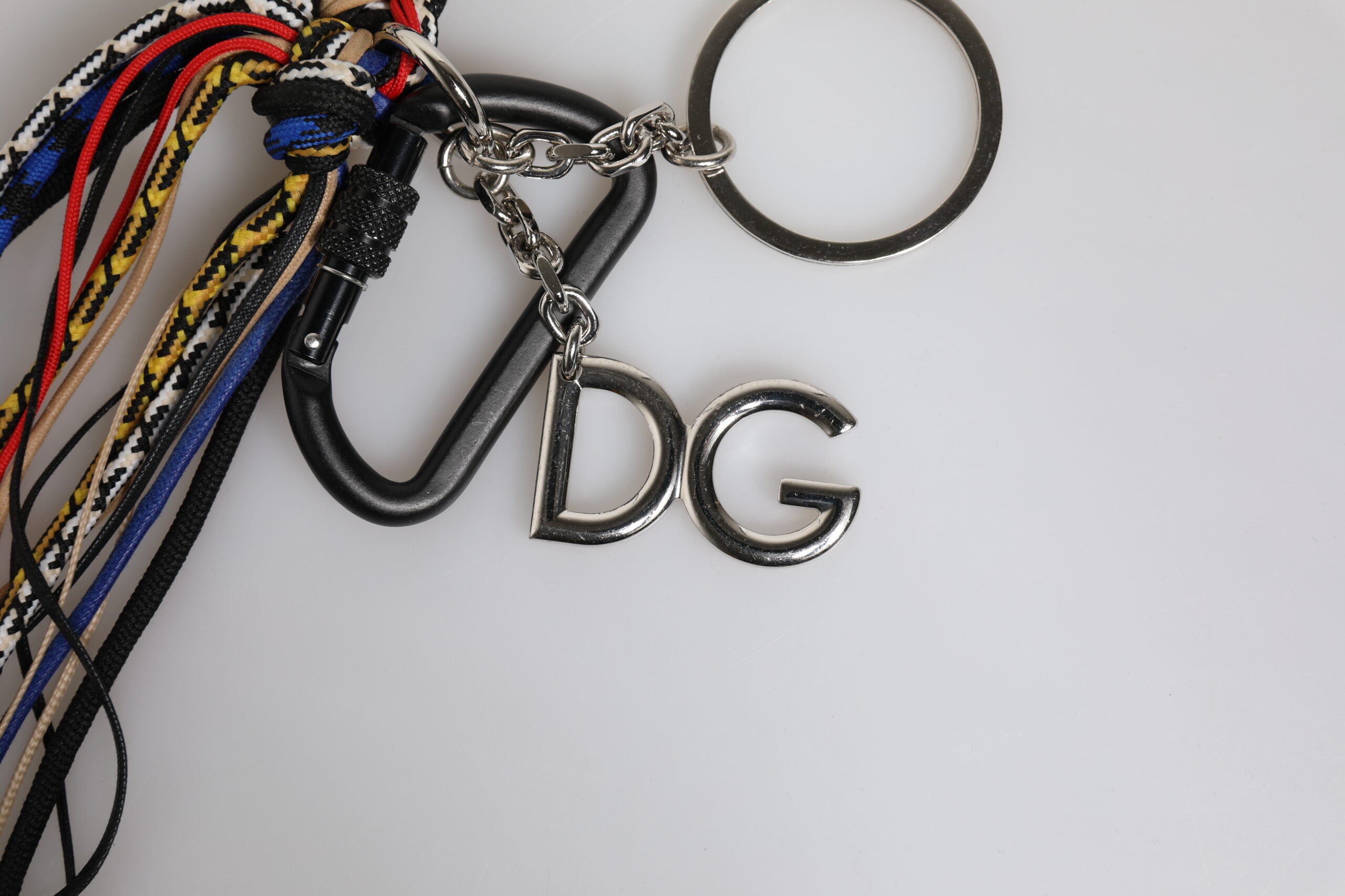 Dolce &amp; Gabbana Multicolor Braided Rope Logo Bag Shoulder Strap
