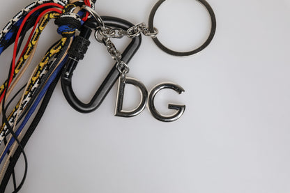 Dolce &amp; Gabbana Multicolor Braided Rope Logo Bag Shoulder Strap