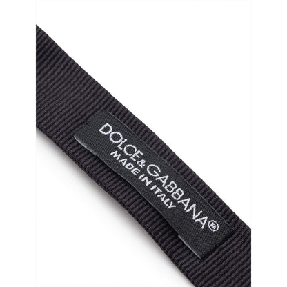 Dolce &amp;amp; Gabbana Svart Sidenrosett