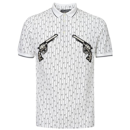 Dolce &amp;amp; Gabbana Vit Bomullspikétröja