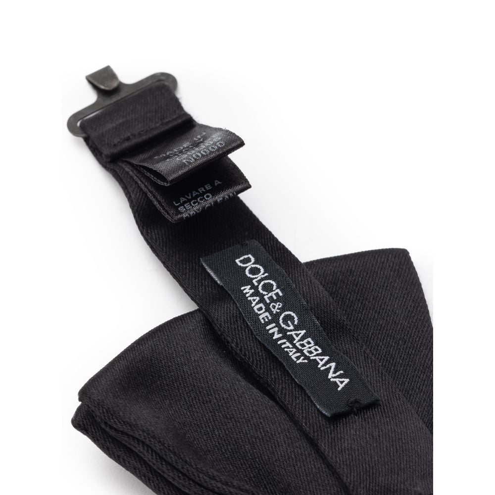 Dolce &amp;amp; Gabbana Svart Sidenrosett
