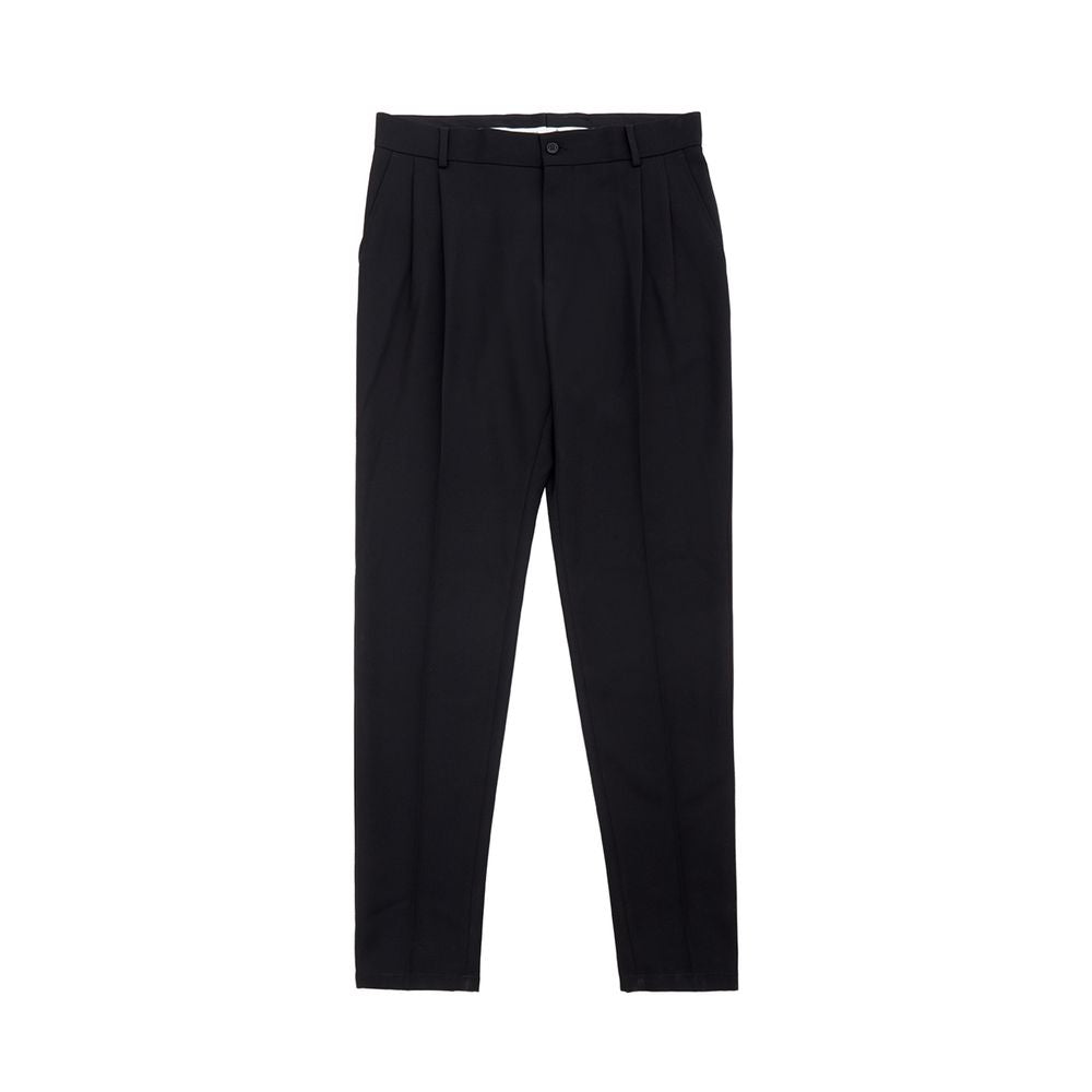 Dolce &amp;amp; Gabbana Eleganta Polyester Svarta Byxor för Herr