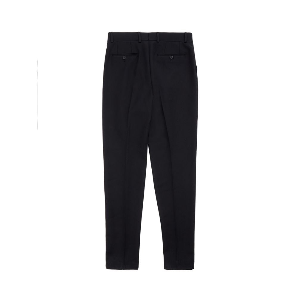 Dolce &amp;amp; Gabbana Eleganta Polyester Svarta Byxor för Herr