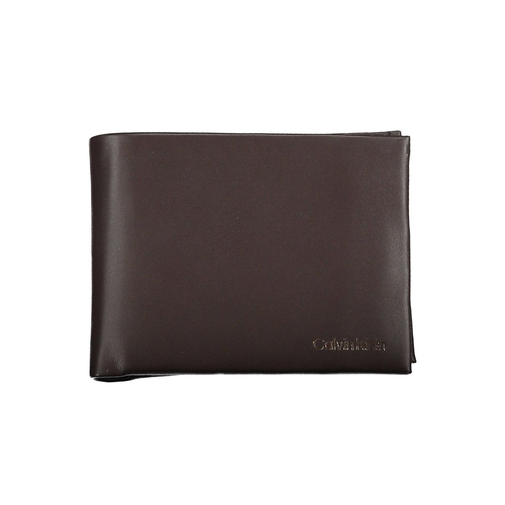 Calvin Klein elegant läderplånbok med dubbla fack