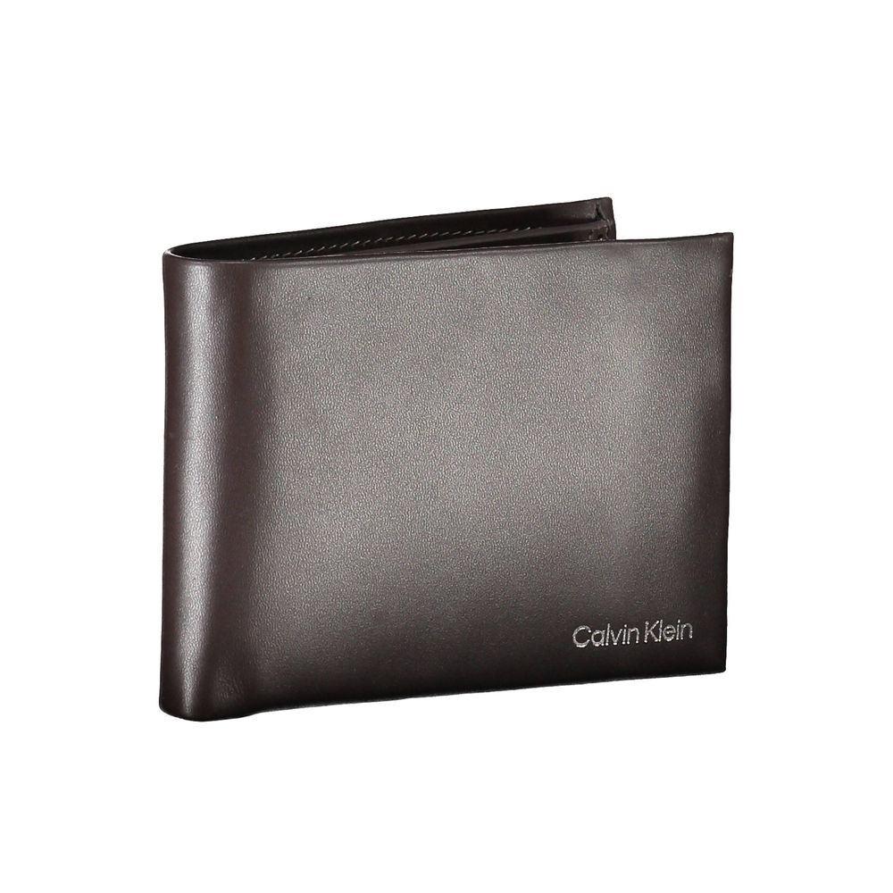 Calvin Klein elegant läderplånbok med dubbla fack
