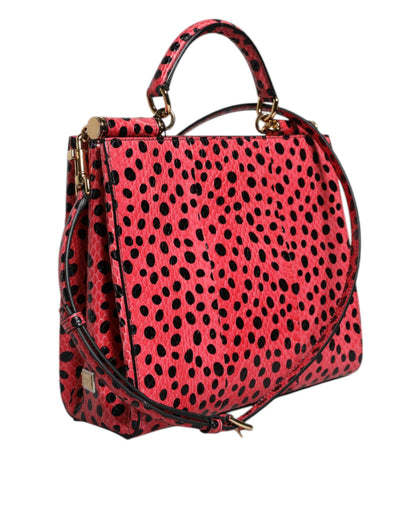 Dolce &amp; Gabbana Pink Exotic Leather Top Handle Tote Crossbody Bag