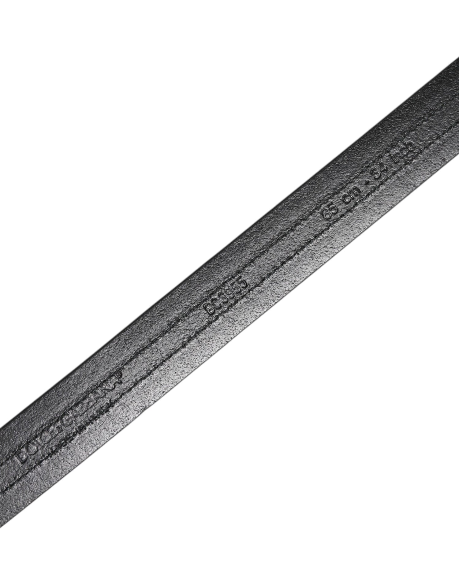 Dolce &amp; Gabbana Black Burgundy Calfskin Metal Logo Buckle Belt