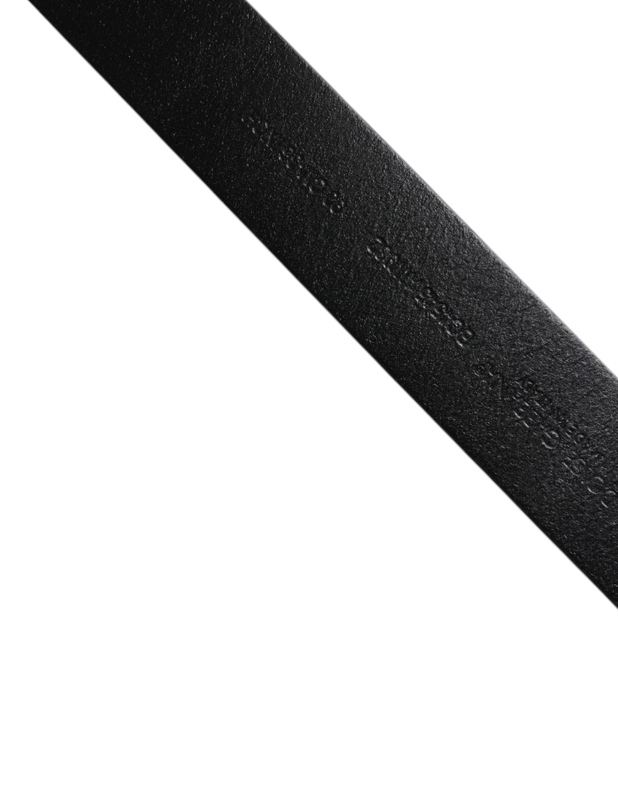 Dolce &amp; Gabbana Brown Calf Leather Classic Metal Buckle Belt