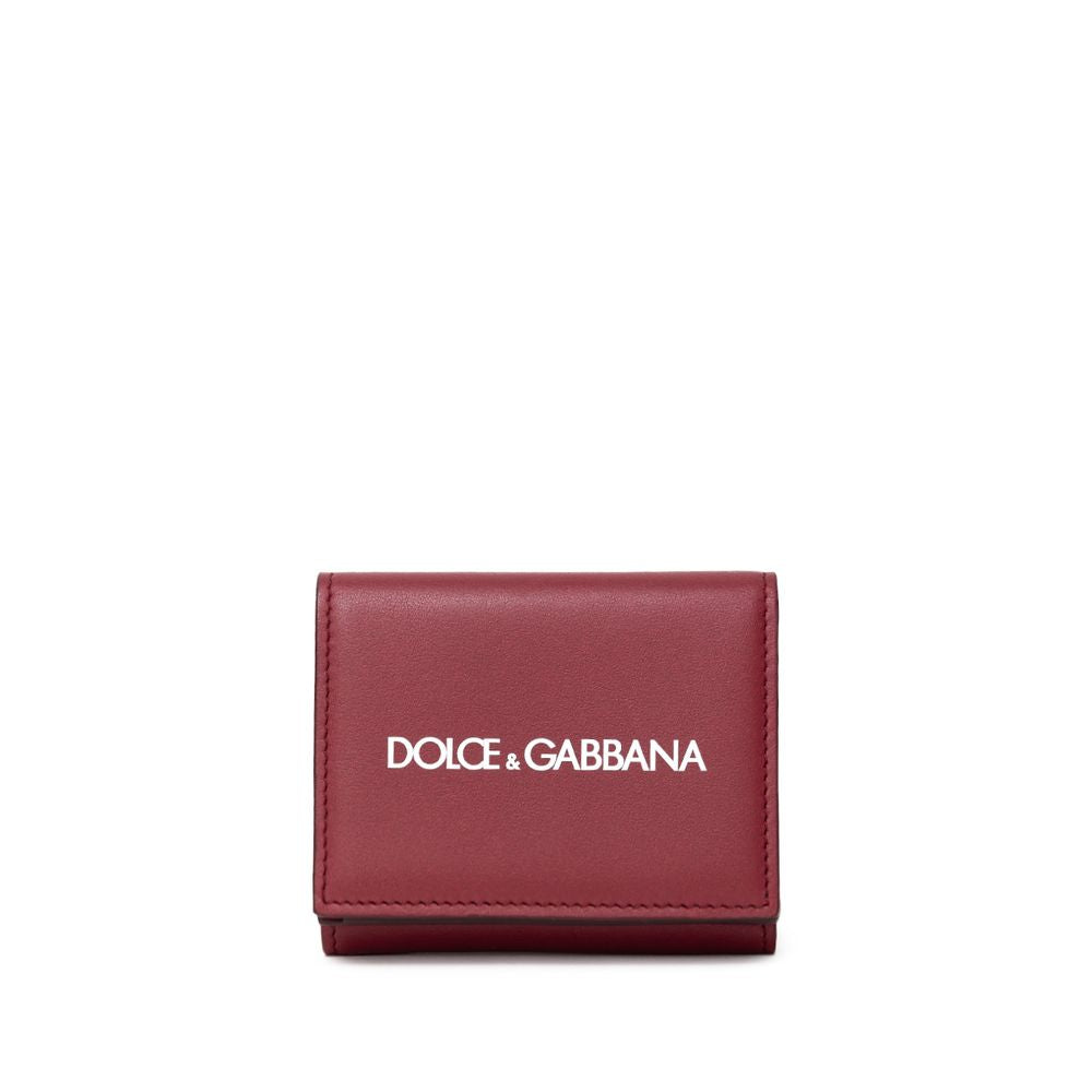 Dolce &amp;amp; Gabbana Röd Kalvskinnsplånbok