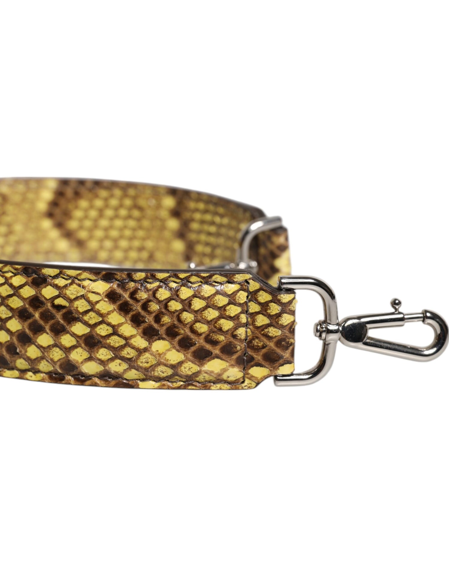 Dolce &amp; Gabbana Yellow Exotic Leather Bag Shoulder Strap
