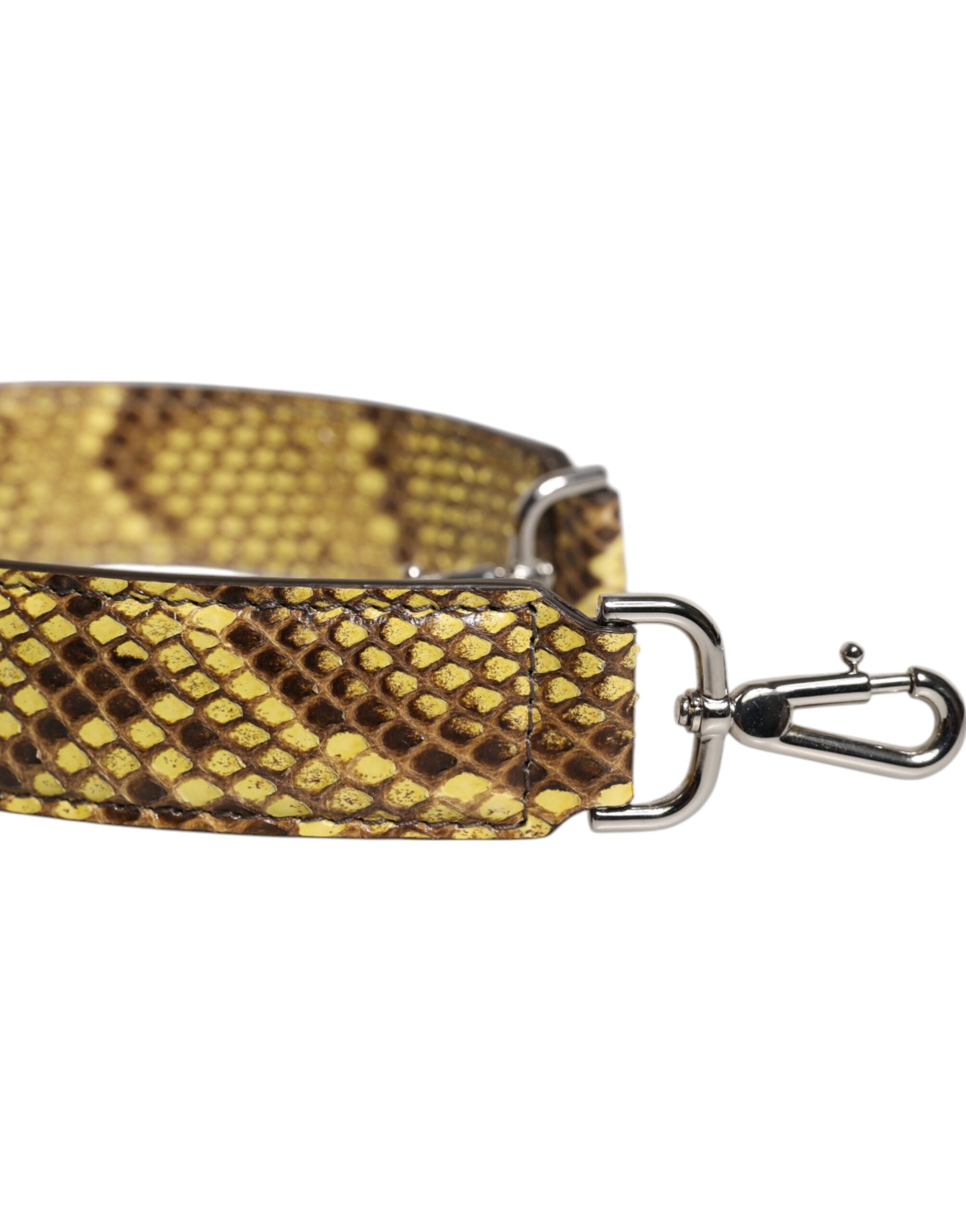 Dolce &amp; Gabbana Yellow Exotic Leather Bag Shoulder Strap