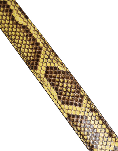 Dolce &amp; Gabbana Yellow Exotic Leather Bag Shoulder Strap