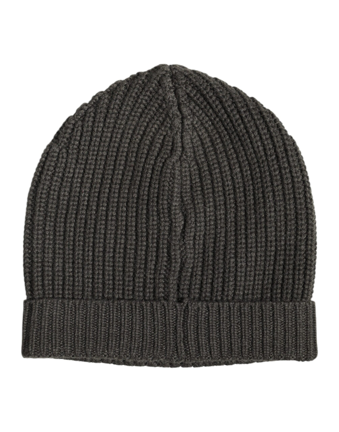 Dolce &amp; Gabbana Dark Gray Cashmere Knit Winter Beanie Hat