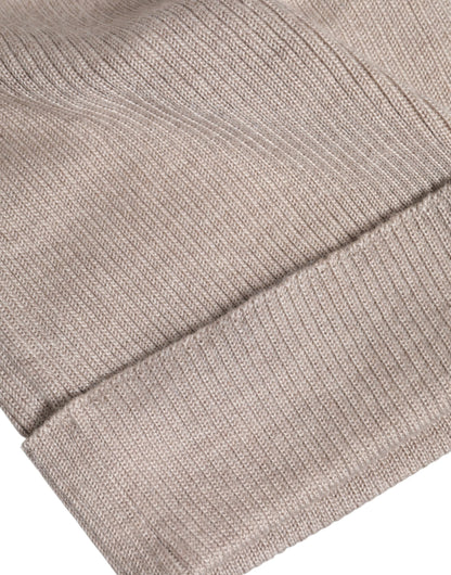 Dolce &amp;amp; Gabbana Beige Kashmir Stickad Vintermössa