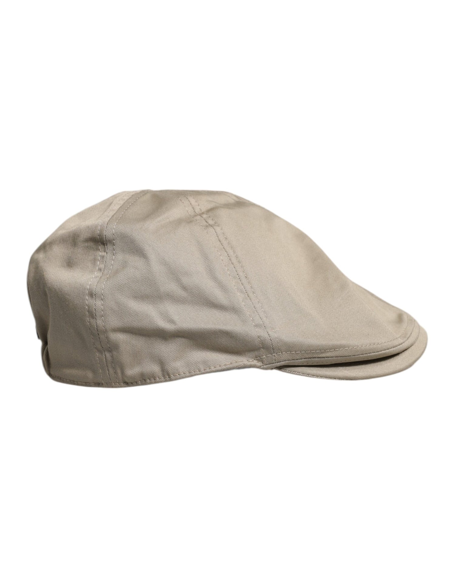 Dolce &amp; Gabbana Beige Cotton Newsboy Capello Cabbie Hat