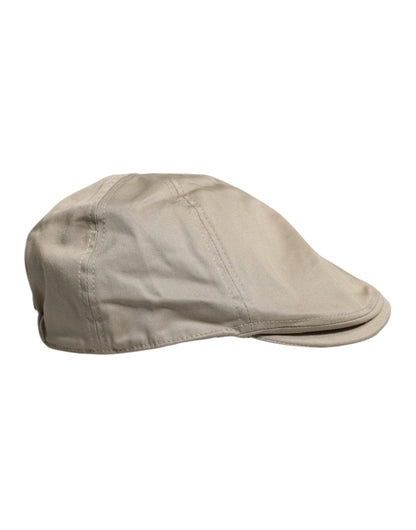 Dolce &amp; Gabbana Beige Cotton Newsboy Capello Cabbie Hat