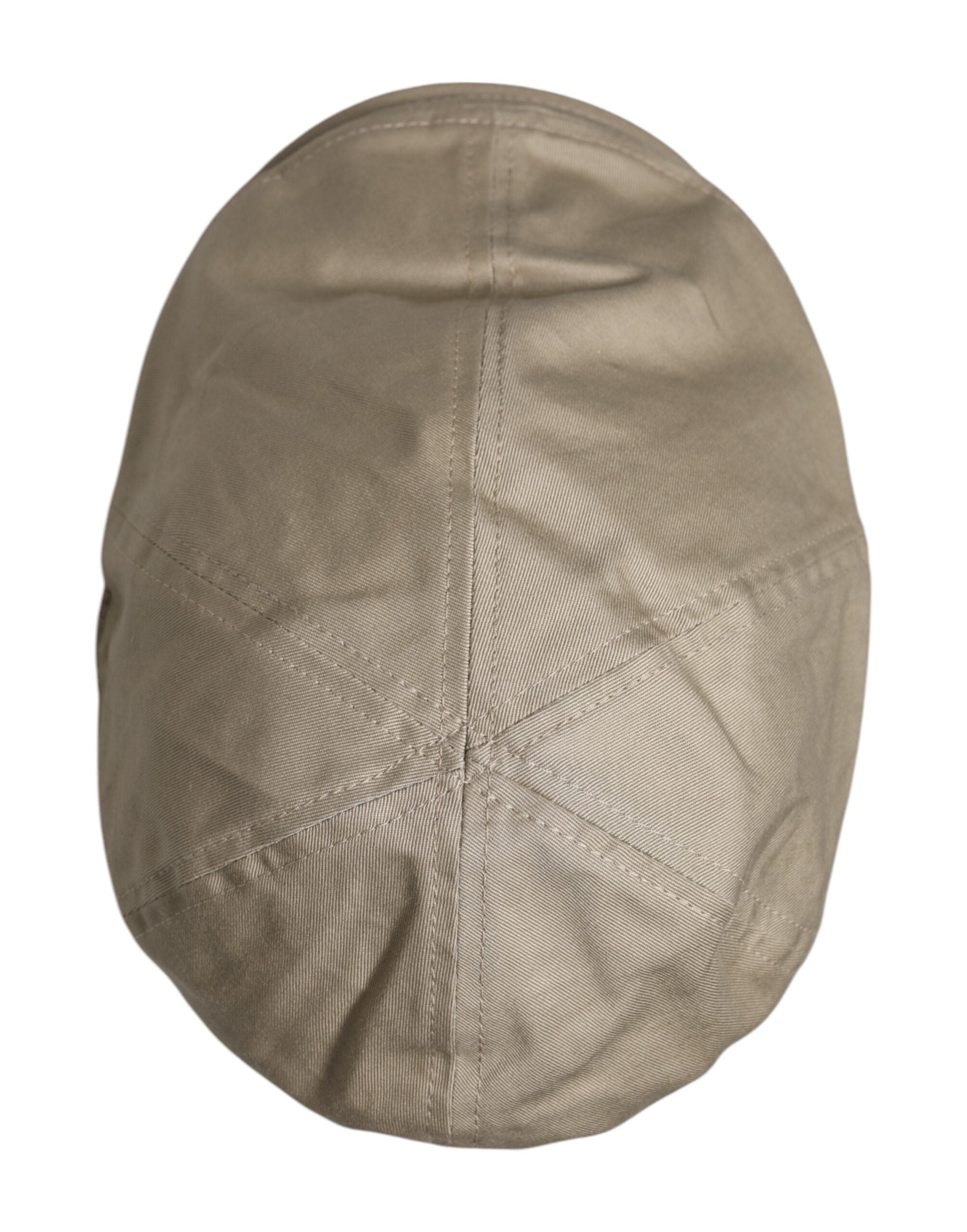 Dolce &amp; Gabbana Beige Cotton Newsboy Capello Cabbie Hat