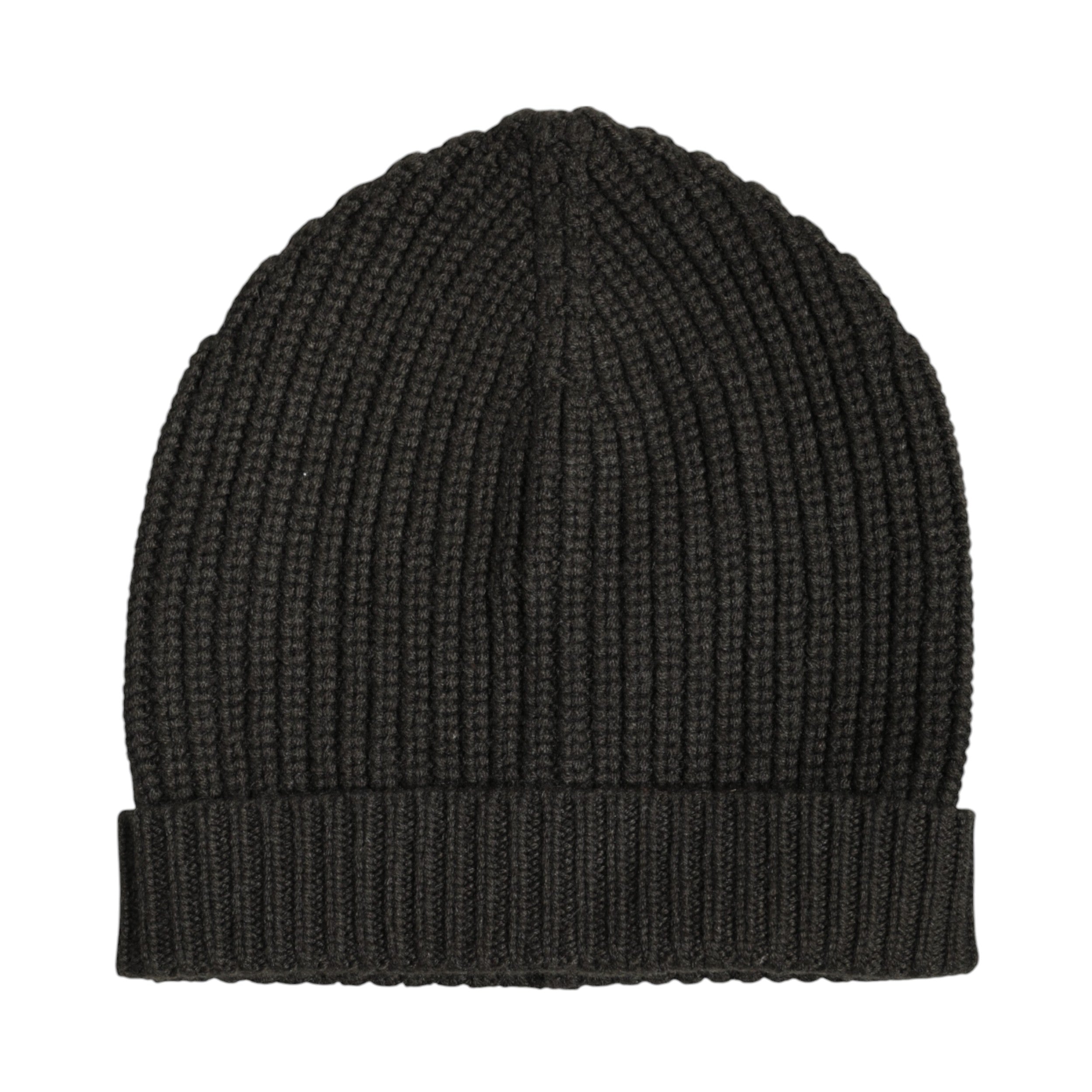 Dolce &amp; Gabbana Dark Gray Cashmere Knit Winter Beanie Hat