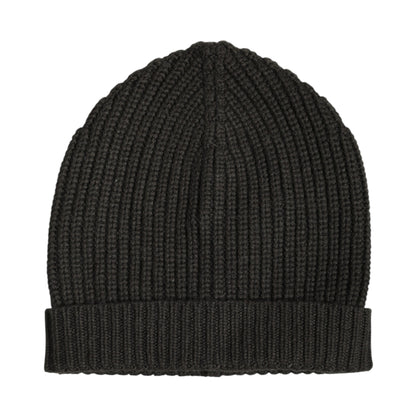 Dolce &amp; Gabbana Dark Gray Cashmere Knit Winter Beanie Hat
