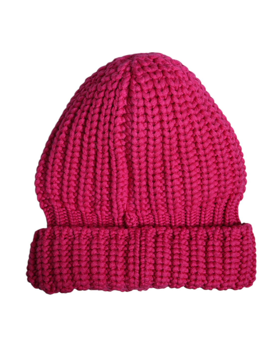 Dolce &amp; Gabbana Pink Solid Wool Knitted Winter Beanie Hat