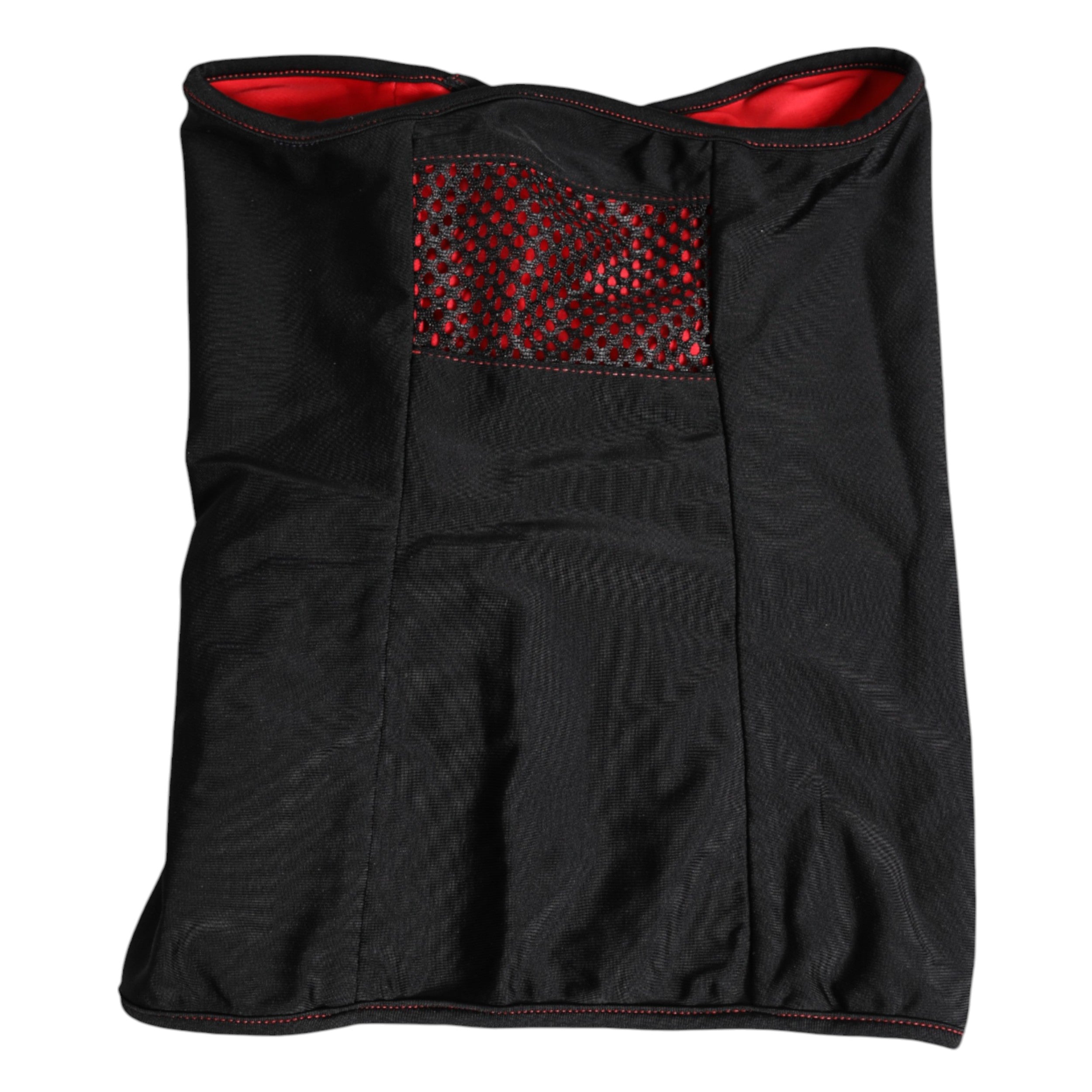 Dolce &amp; Gabbana Black Nylon Knitted Neck Warmer Balaclava Scarf