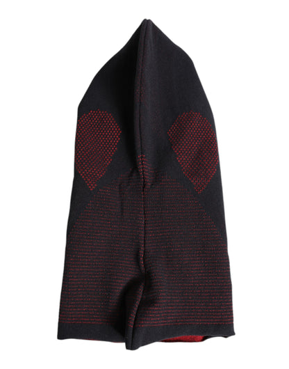 Dolce &amp;amp; Gabbana Svart Bomull Stickad Skidmask Balaklava Mössa