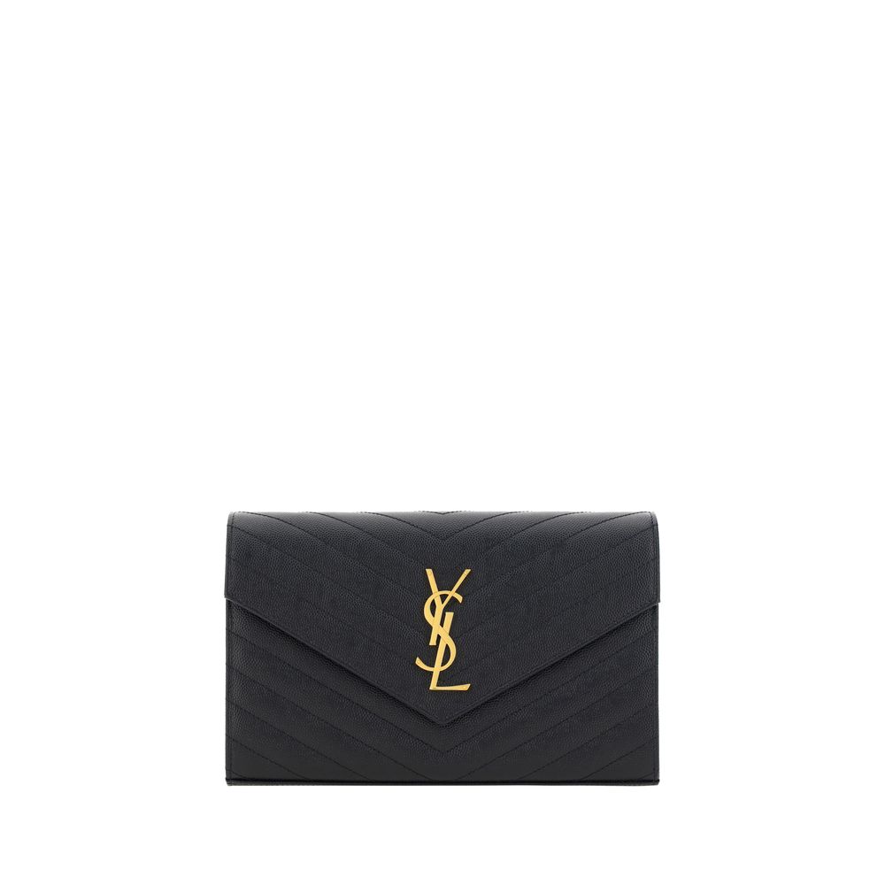 Saint Laurent axelväska med logotyp