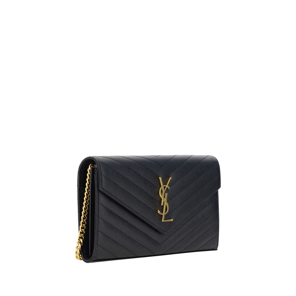 Saint Laurent axelväska med logotyp