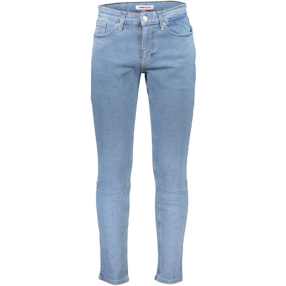 Tommy Hilfiger Ljusblå Bomull Herr Slim Avsmalnande Jeans