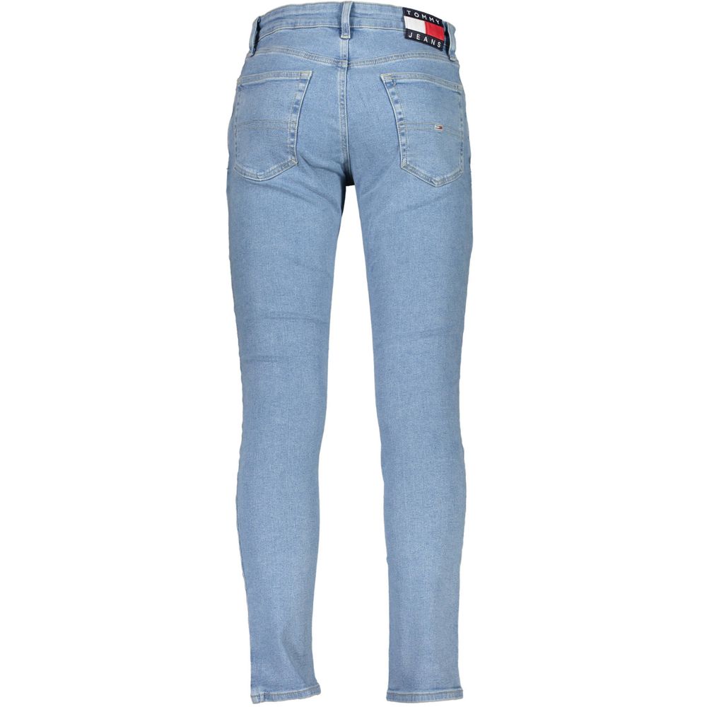 Tommy Hilfiger Ljusblå Bomull Herr Slim Avsmalnande Jeans