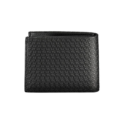 Calvin Klein elegant läderplånbok med vikbar väska och RFID-blockering