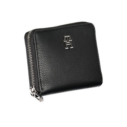 Tommy Hilfiger elegant svart polyetenplånbok