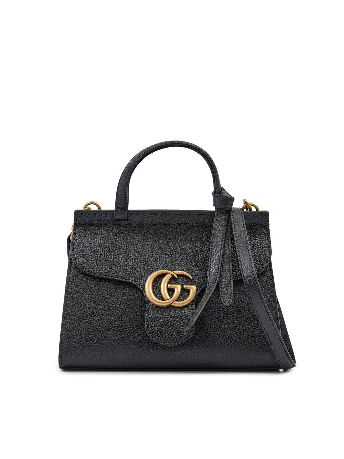 Gucci svart läder GG Marmont handväska