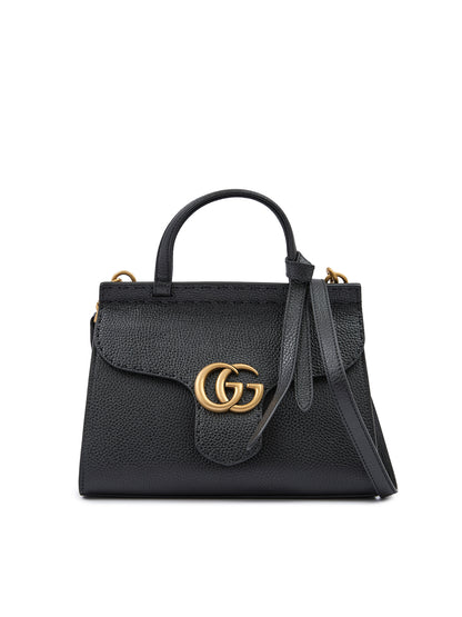 Gucci svart läder GG Marmont handväska