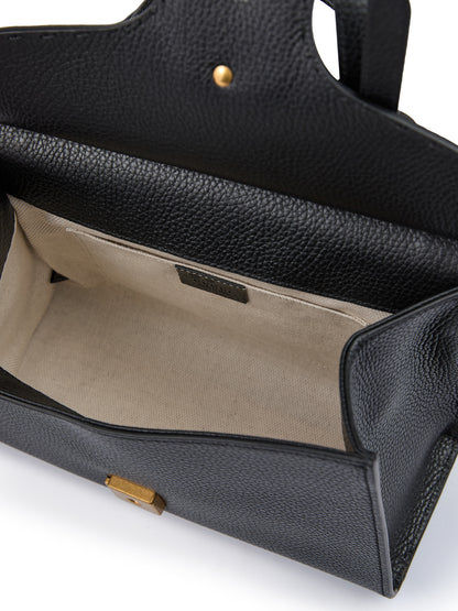 Gucci svart läder GG Marmont handväska