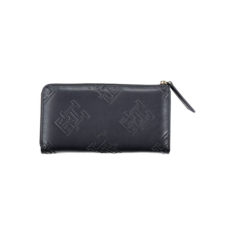 Tommy Hilfiger Elegant Blå Plånbok Med Dragkedja