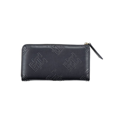 Tommy Hilfiger Elegant Blå Plånbok Med Dragkedja