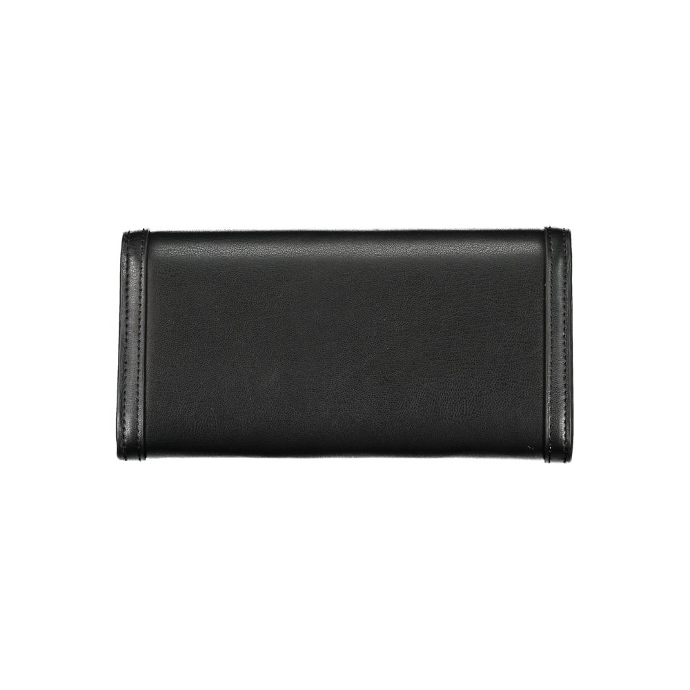 Tommy Hilfiger elegant svart plånbok med dubbla fack