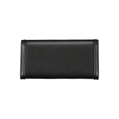 Tommy Hilfiger elegant svart plånbok med dubbla fack