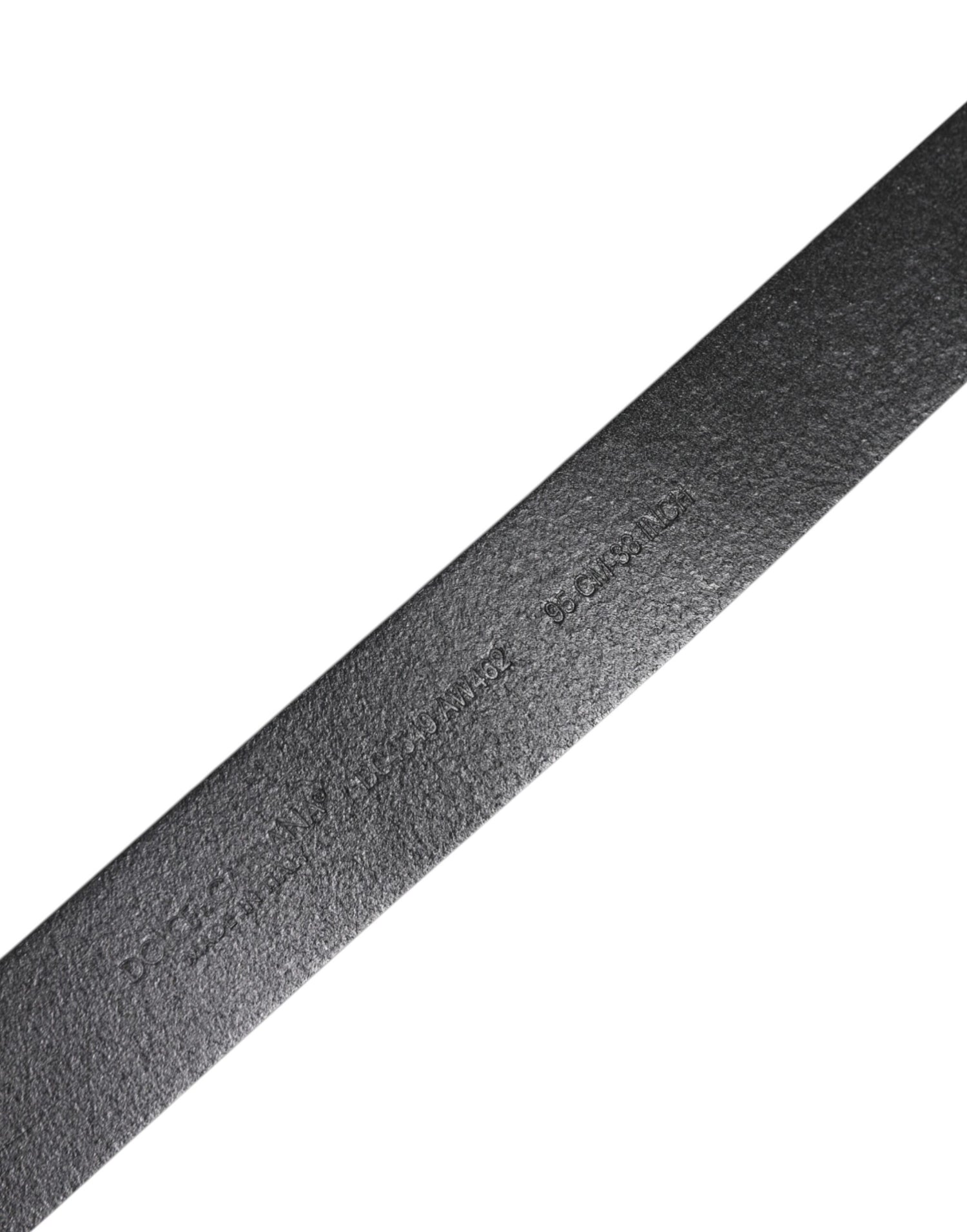 Dolce &amp; Gabbana Black Classic Leather Metal Buckle Belt