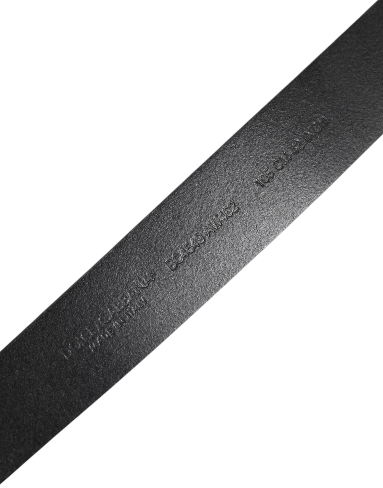 Dolce &amp; Gabbana Black Classic Leather Metal Buckle Belt