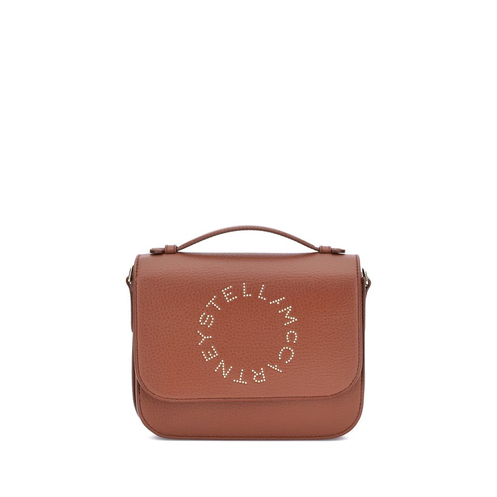 Stella McCartney Logo Flap Bag Eco Embossed Grayy Alter
