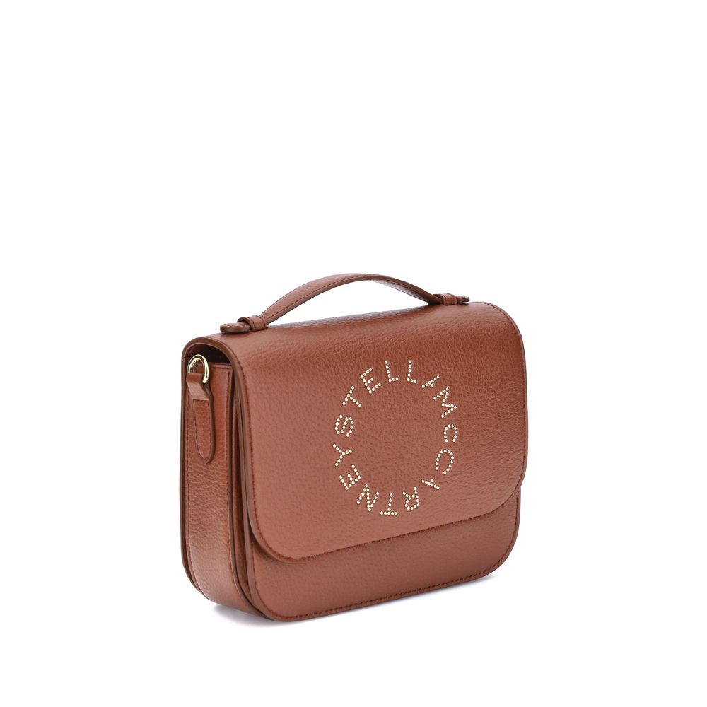 Stella McCartney Logo Flap Bag Eco Embossed Grayy Alter