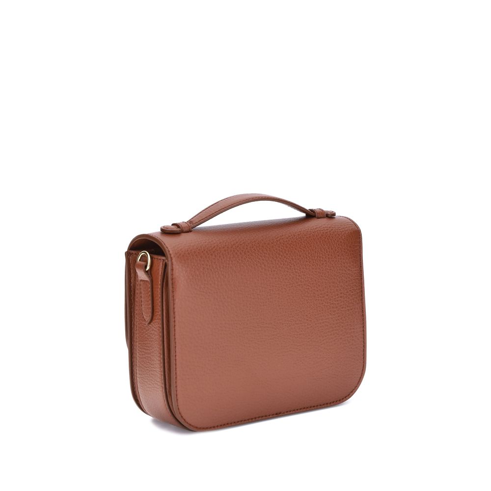 Stella McCartney Logo Flap Bag Eco Embossed Grayy Alter