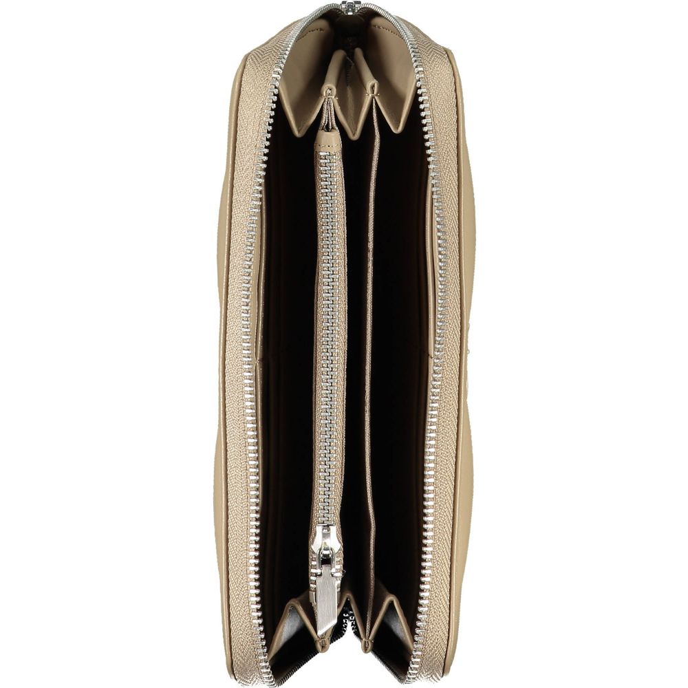 Calvin Klein Elegant Beige RFID-plånbok med flera fack