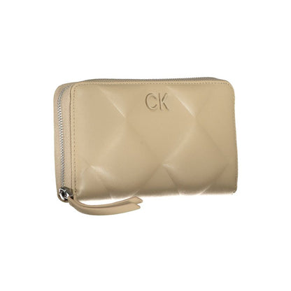 Calvin Klein Elegant Beige RFID-plånbok med flera fack