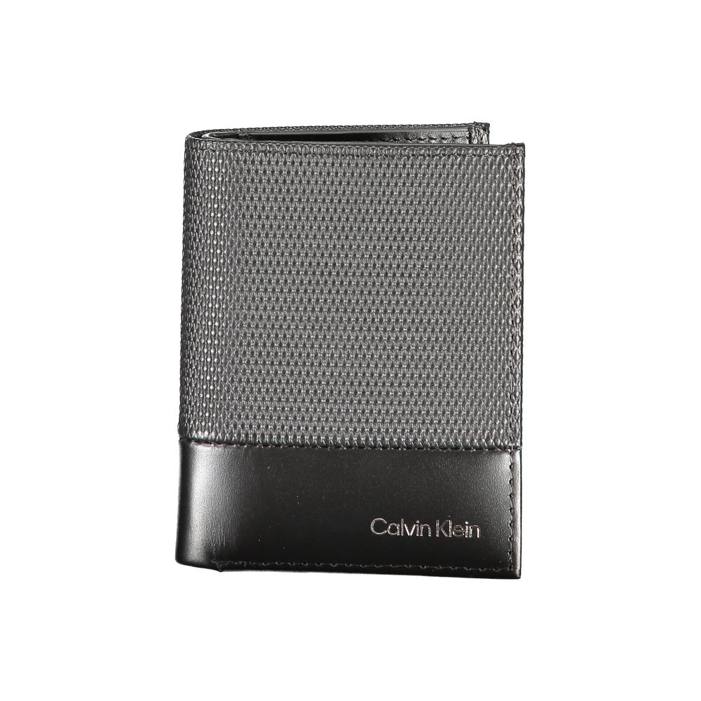 Calvin Klein svart läderplånbok