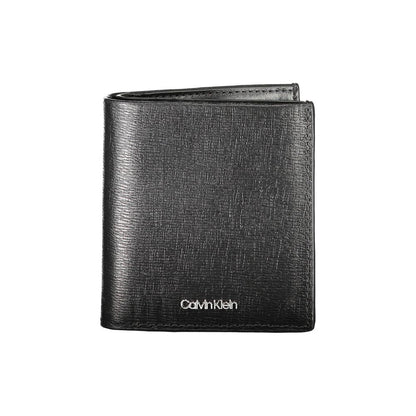 Calvin Klein svart läderplånbok för män